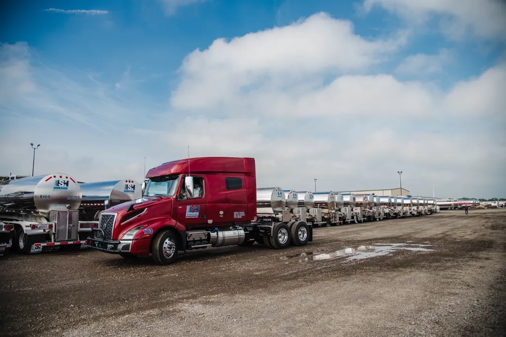 Store & Haul tanker truck on the road